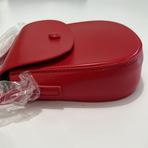 NWT Cider Classic Mini, Red, Crossbody, Faux Leather, Adjust Strap, Bag, Purse - Picture 15 of 16